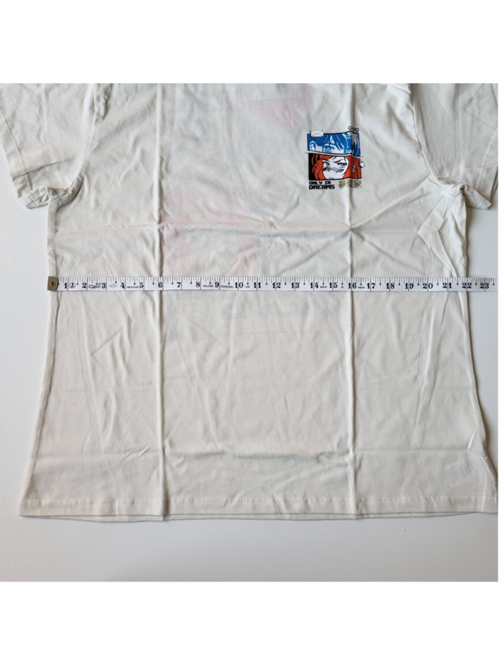 Women's Skinnydip London Only In Dreams Anime Graphic T-Shirt–Beige–Size XL-NWT - Picture 6 of 10